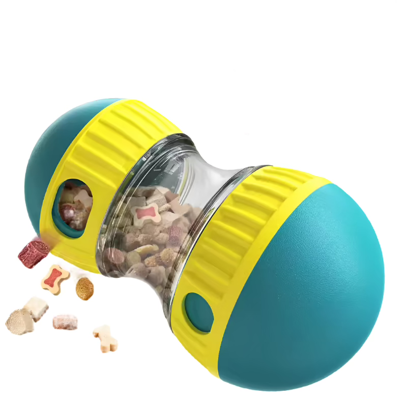 Oval Slow Feeder & Treat Dispenser Toy for Dogs & Cats