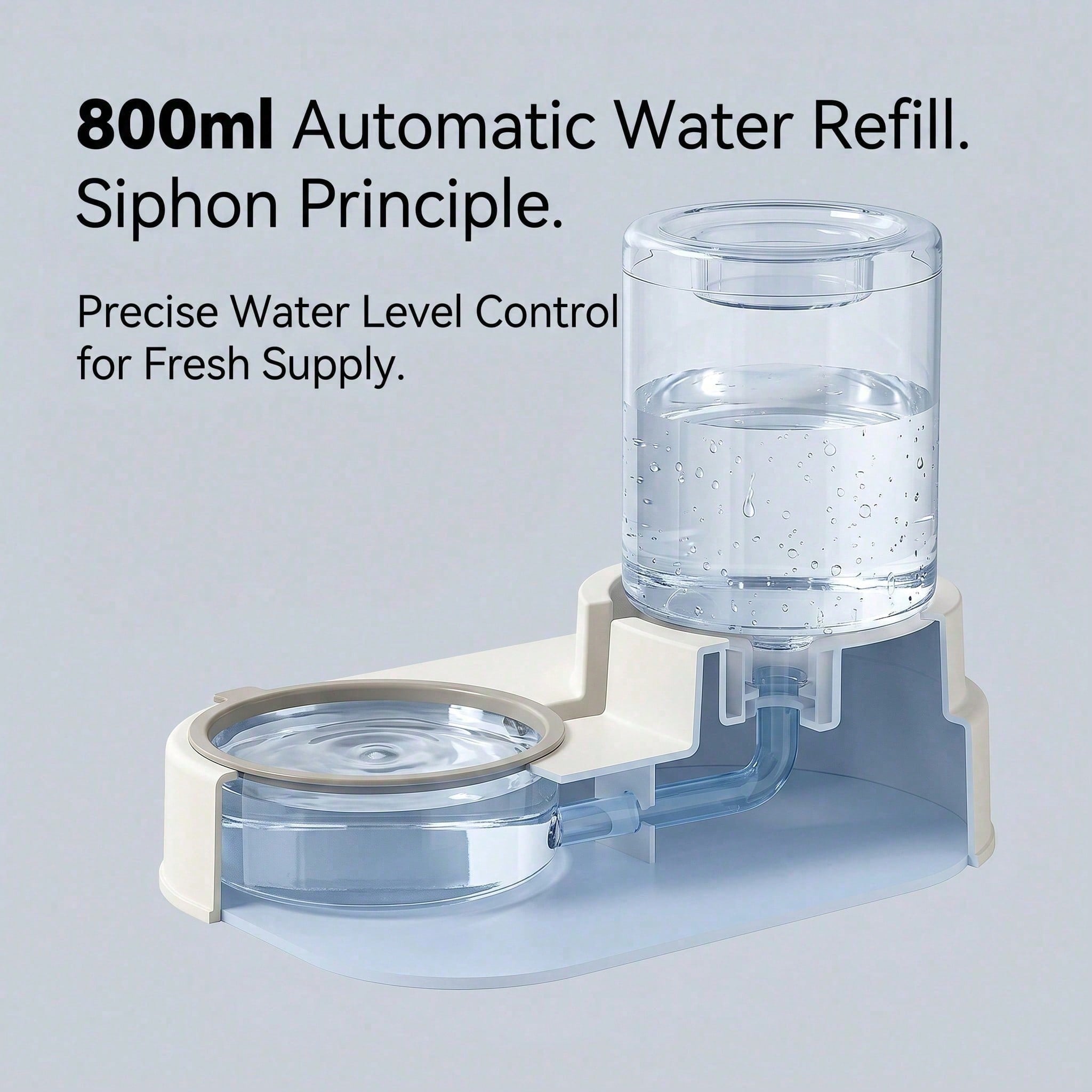 4 Colors Gravity Pet Feeder Water Dispenser Cute Cat Shaped Automatic Food Water Bowl Large Capacity Detachable Stable Anti Slip Base Feeding Supplies For Cats Puppies Small Animals Home Indoor Use