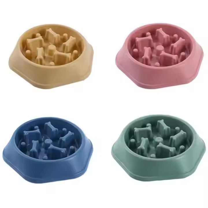 Bone Slow Feeder Bowl for Dogs