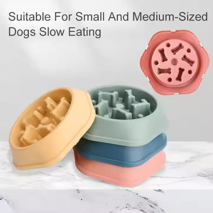 Bone Slow Feeder Bowl for Dogs