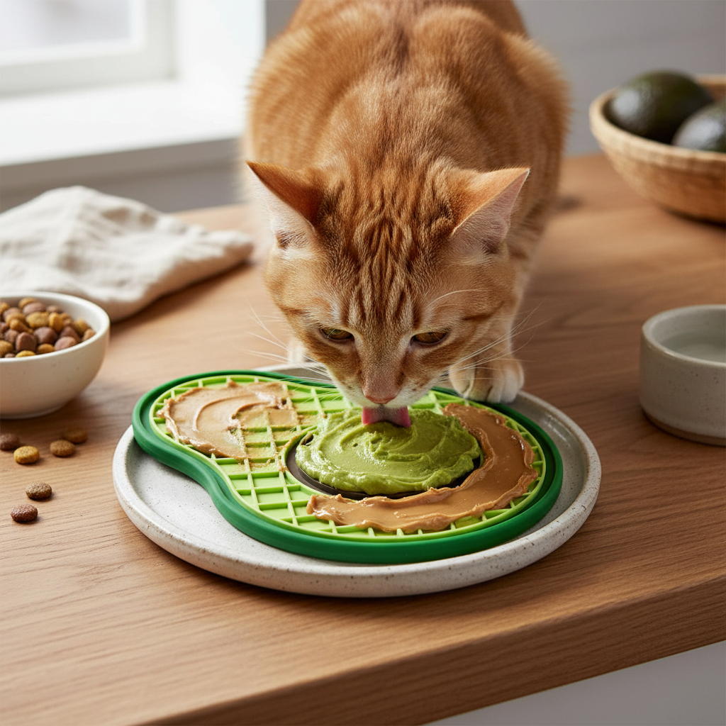 Buttery Avocado™ Lick Mat & Spatula