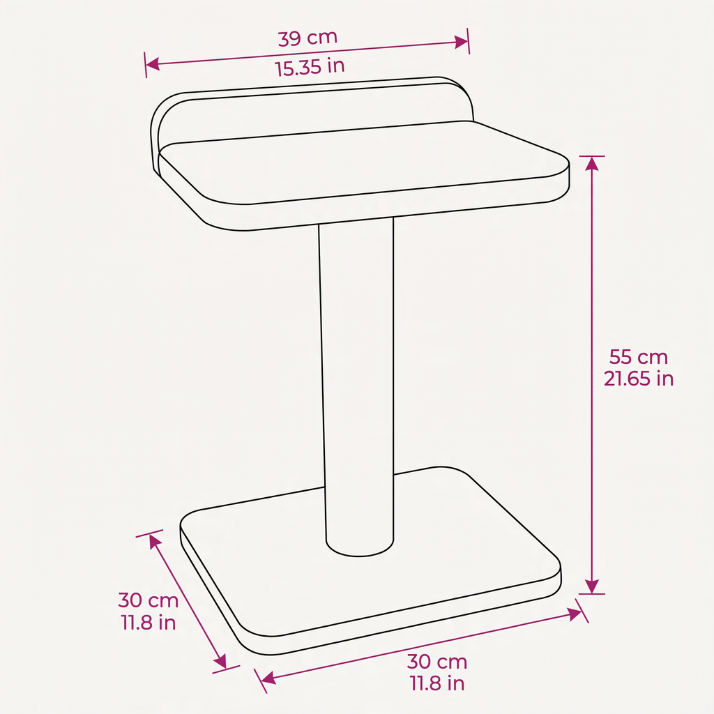 Noba Modern Plywood 1-Level Cat Tree