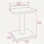 Noba Modern Plywood 1-Level Cat Tree