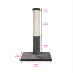 Noba Classic 28" Scratching Post - White Faux Fur