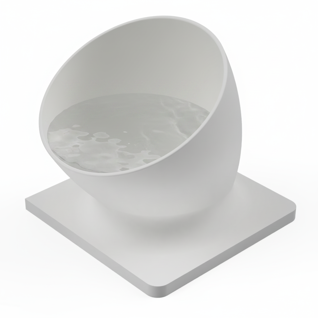 Designer pet bowl included in the Cozy Cat Dining Bundle