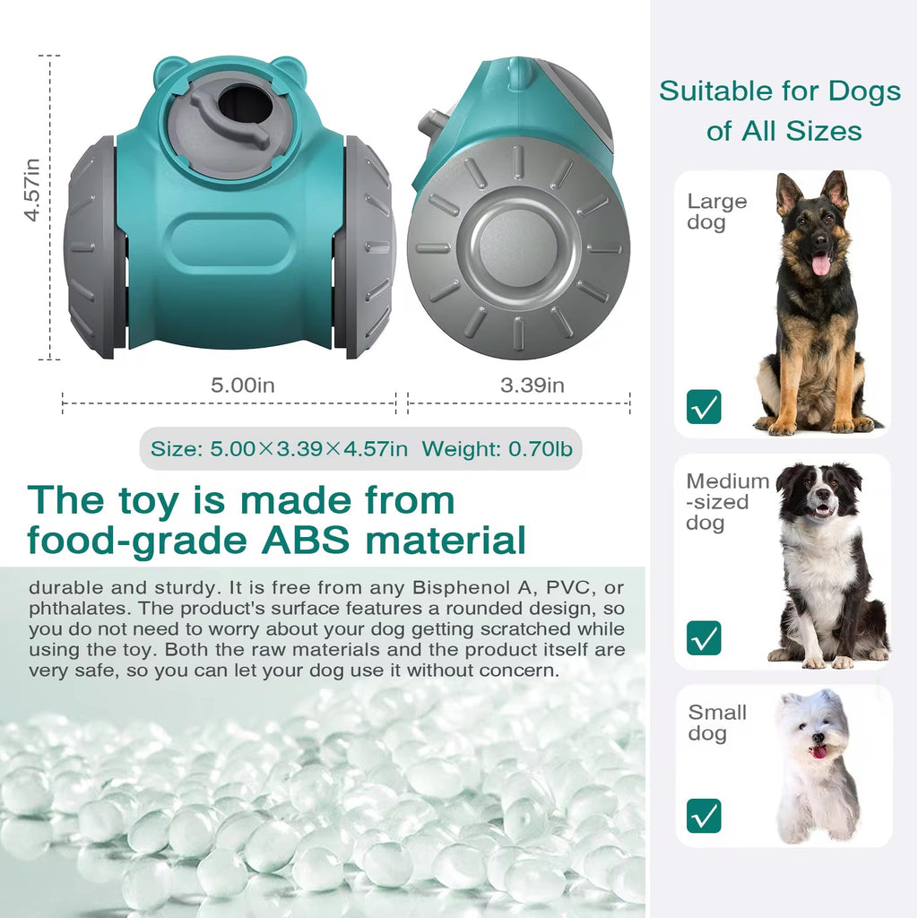 Bear Slow Feeder & Treat Dispensing Toy for Dogs