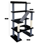 Maine Coon 65" Cat Tower - 5-Level Cat Tree