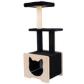 Hut Hideout - Deluxe 3-Level Cat Tree