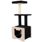 Hut Hideout - Deluxe 3-Level Cat Tree