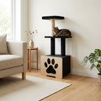 Hut Hideout - Deluxe 3-Level Cat Tree