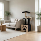 Hut Hideout - Deluxe 3-Level Cat Tree
