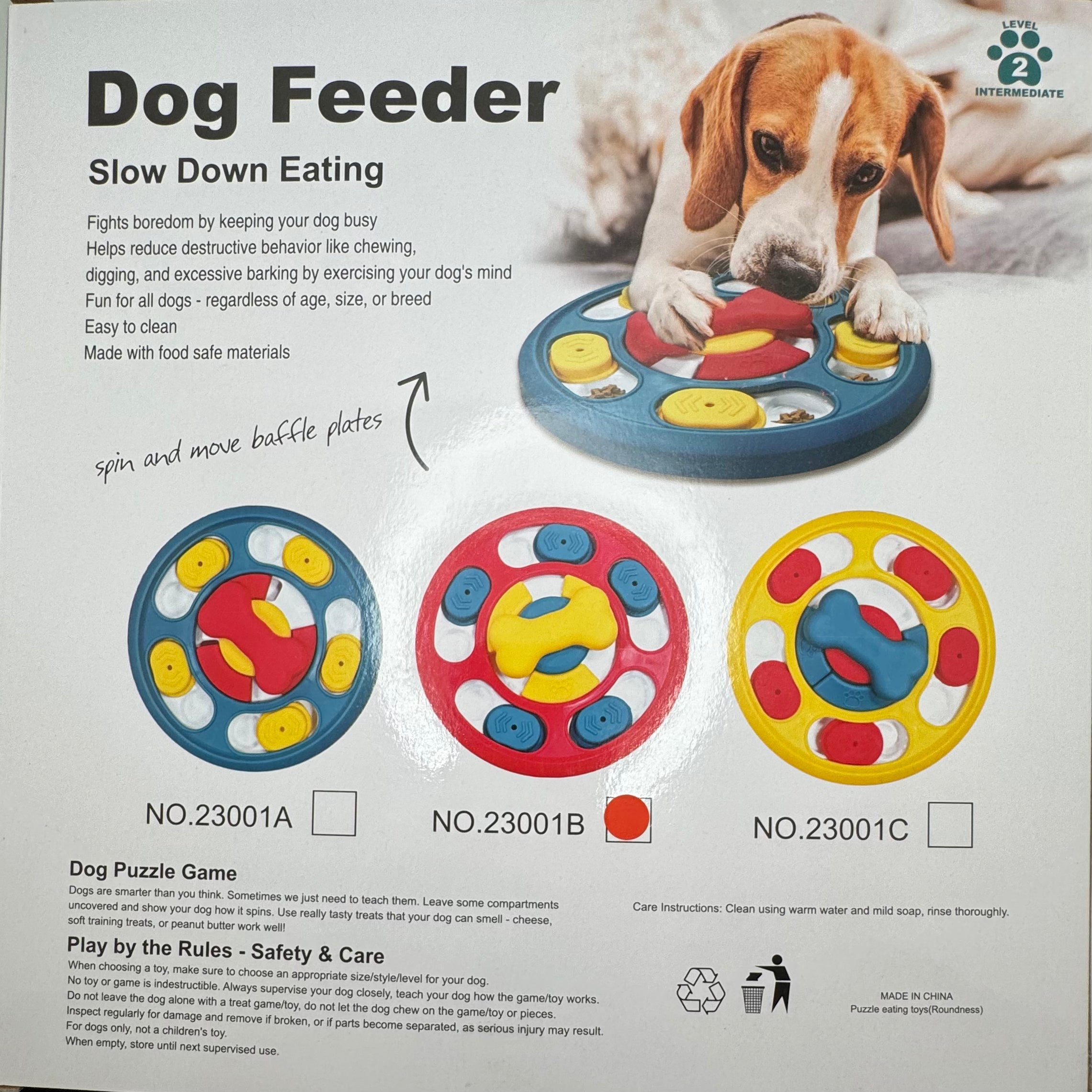 Round Puzzle Feeder for Dogs