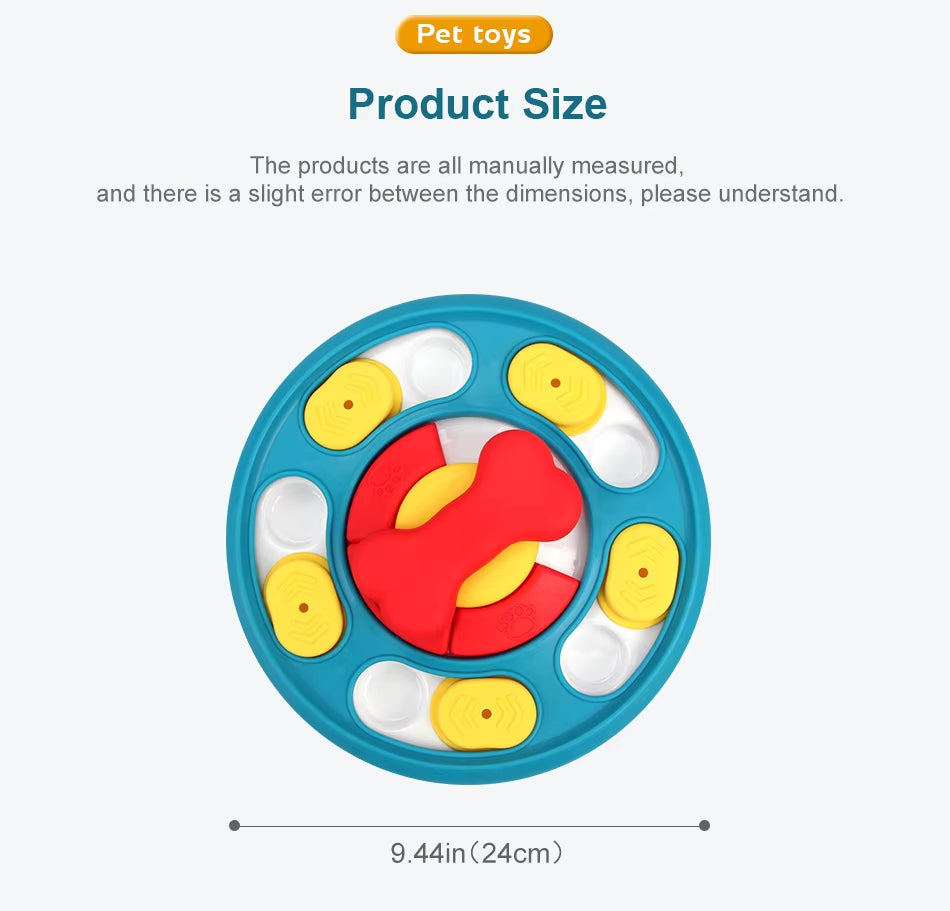 Round Puzzle Feeder for Dogs