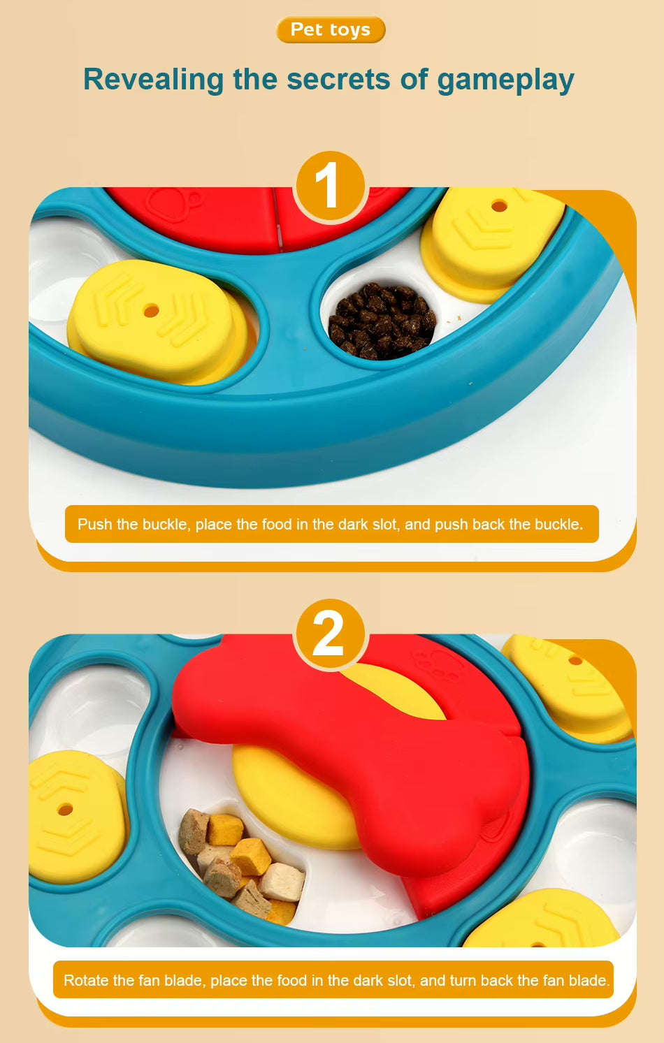 Round Puzzle Feeder for Dogs